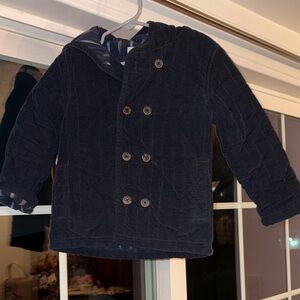 Children's Double-Breasted Navy Pea Coat